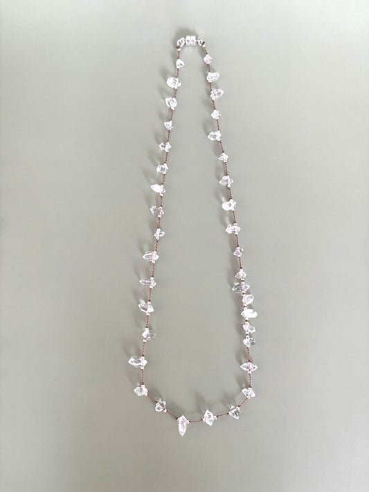 ハーキマーダイヤモンドのショートネックレス