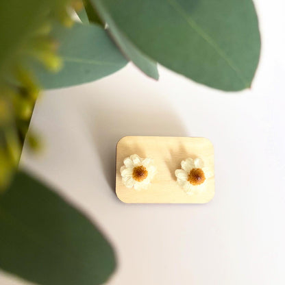 本物の紫陽花のピアス
