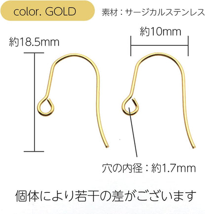 孔雀の羽ピアス 　ブラウンゴールド