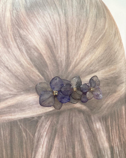 hydrangea hair clip