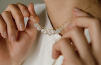 white topaz necklace