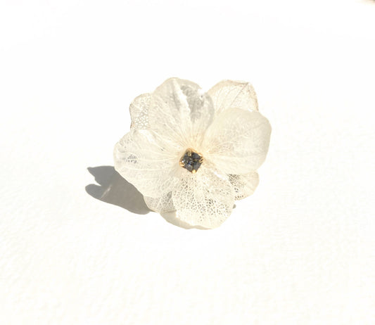白い紫陽花の指輪　大